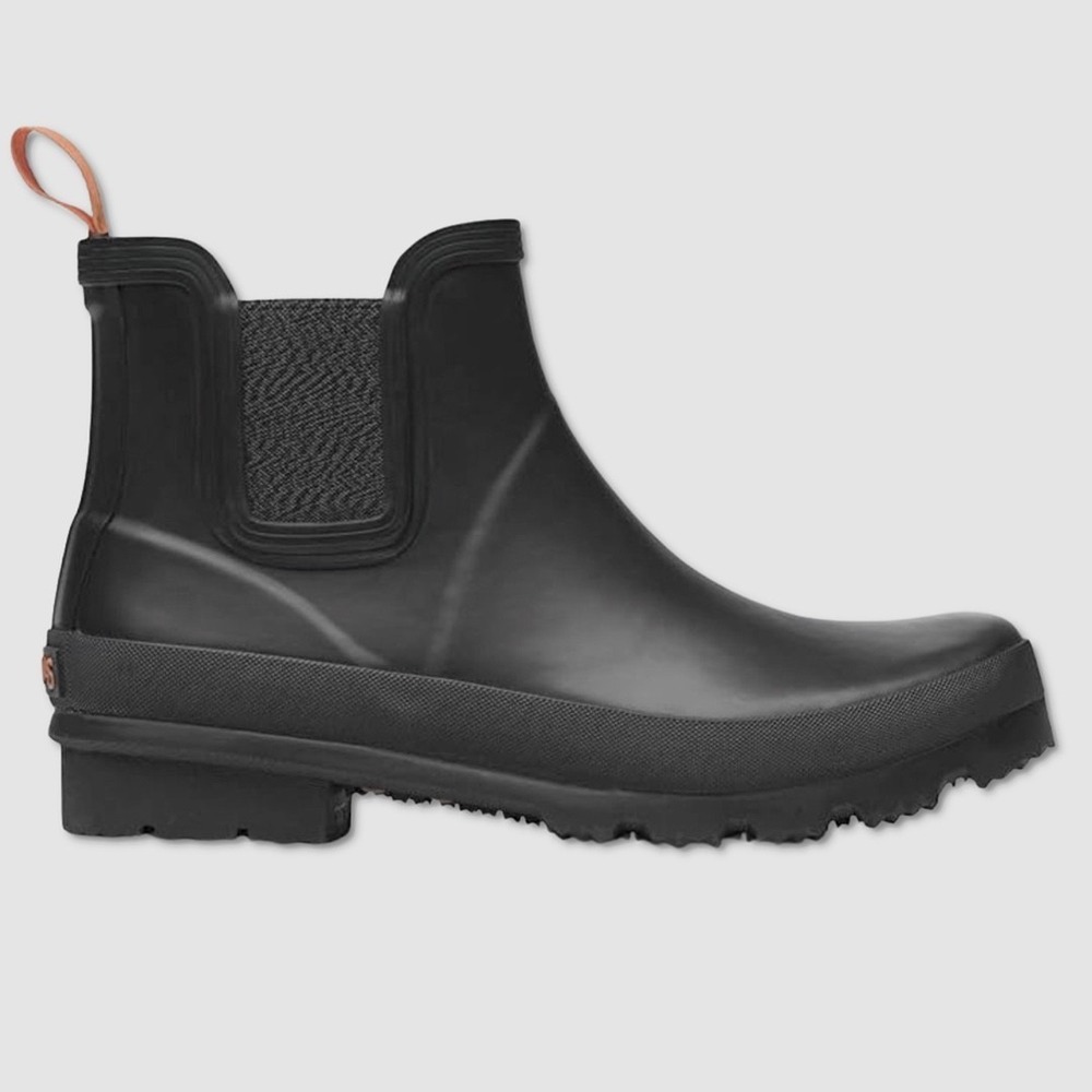 SWIMS Charlie Waterproof Boots - NEW Mens Size 12 Black /‎ Orange - #49451-ZZ4